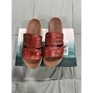 Women's Roan by Bed Stu Pine Monarch HD TML Brown Leather Sandals Size 7.5 NIB